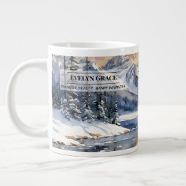 De Café Gigante Belleza Tranquila, Banff en Invierno – Taza Grande