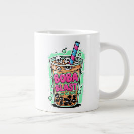 De Café Gigante Boba Blast – ¡Bebe o Muere! Taza Especial Jumbo