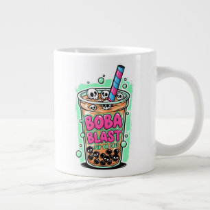 De Café Gigante Boba Blast – ¡Bebe o Muere! Taza Especial Jumbo