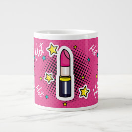 De Café Gigante Chica Diva Caliente Arte Pop Lápiz Labial Taza