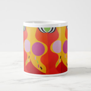 De Café Gigante ¡Colores Hermosos y Vibrantes! Taza Especial