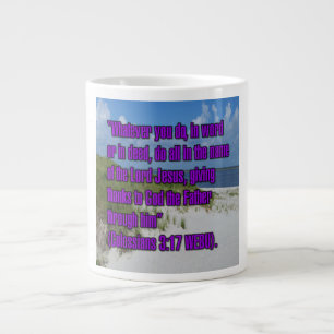 De Café Gigante Colossians 3:17 WEBU Taza