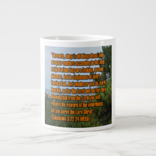 De Café Gigante Colossians 3:22-24 WEBU Taza