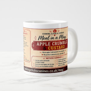 De Café Gigante Comida en una taza — Manzana crujiente con natilla