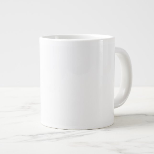 De Café Gigante Crear su propia taza Jumbo Personalizado Blanco (Derecha)
