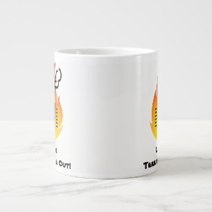 De Café Gigante ¡Deje el fuego terrible hacia fuera! Taza