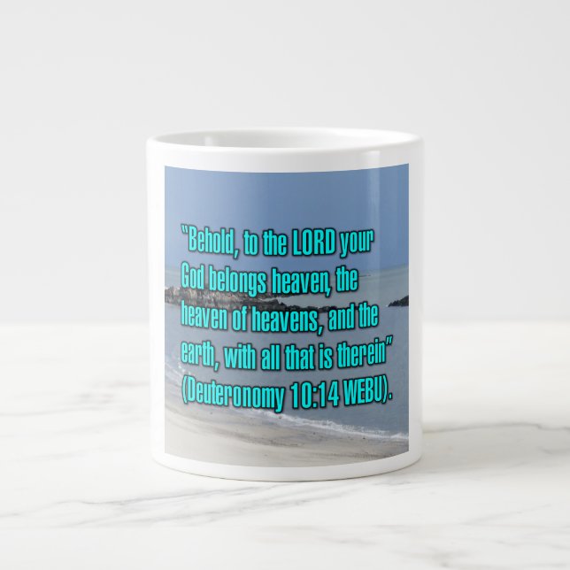 De Café Gigante Deuteronomy 10:14 WEBU Taza (Frente)