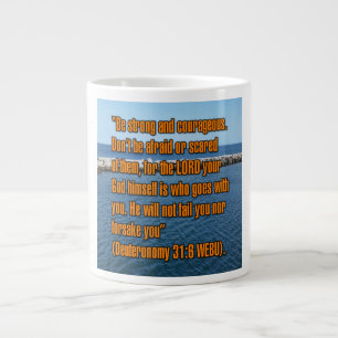De Café Gigante Deuteronomy 31:6 WEBU Taza