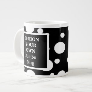 De Café Gigante Diseñar su propia taza Jumbo - Black and White Sp