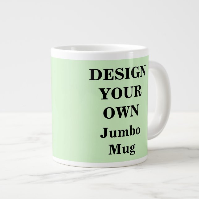 De Café Gigante Diseñar su propia taza Jumbo - Verde claro (Derecha)