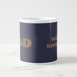 De Café Gigante Feliz Cumpleaños "PAPA" / por: Opal01 Taza Jumbo