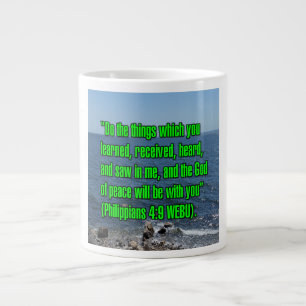 De Café Gigante Filipenses 4:9 WEBU Taza