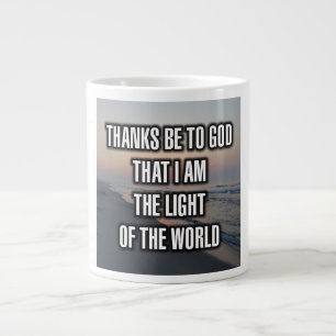De Café Gigante Gracias a Dios que soy la Luz del... Taza