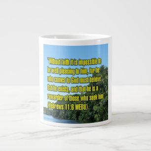 De Café Gigante Hebreos 11:6 WEBU Taza