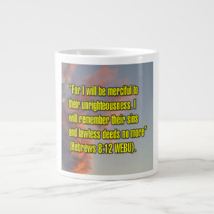 De Café Gigante Hebreos 8:12 WEBU Taza