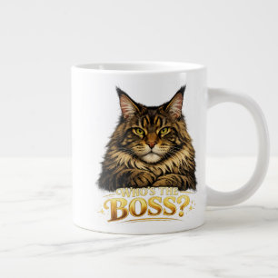 De Café Gigante Imprimir para una taza con un gato Maine Coon