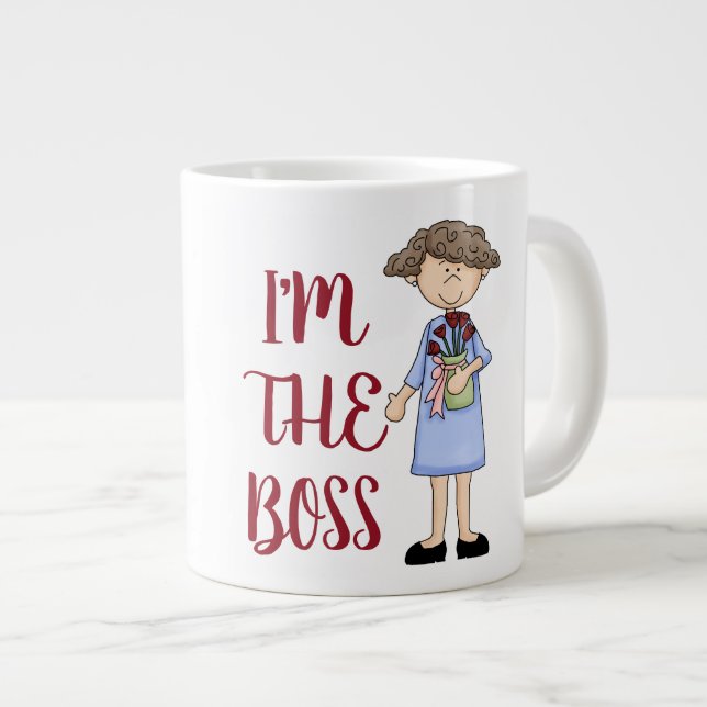 De Café Gigante Jefe - Taza Jumbo (Derecha)