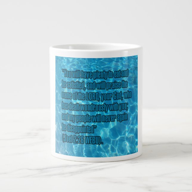 De Café Gigante Joel 2:26 WEBU Taza (Frente)