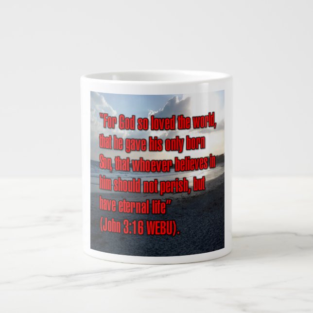 De Café Gigante Juan 3:16 WEBU Taza (Frente)