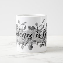 La confianza es belleza - taza enorme