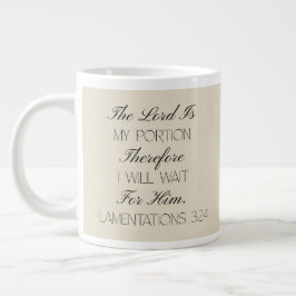 De Café Gigante Lamentaciones 3:24 Esperanza Taza con Versículo Bí
