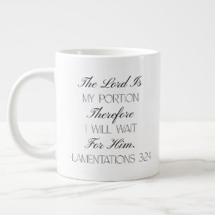 De Café Gigante Lamentaciones 3:24 Esperanza Taza con Versículo Bí