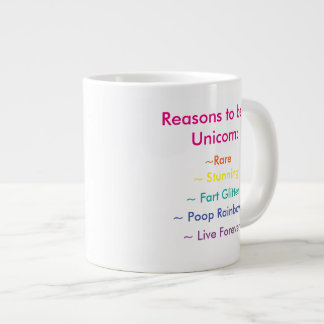 De Café Gigante Razones para ser una taza del jumbo del unicornio