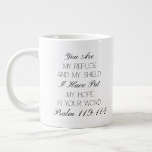 De Café Gigante Salmos 119:114 Esperanza Taza con Versículo Bíblic