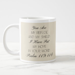 De Café Gigante Salmos 119:114 Esperanza Taza con Versículo Bíblic