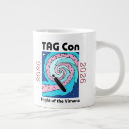 De Café Gigante TAG Con 2026 Vuelo del Vimana - Taza Jumbo