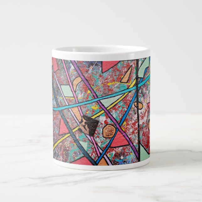 De Café Gigante Taza abstracta del diseño (Frente)