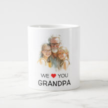 Taza Abuelo Te Queremos | Foto Personalizada