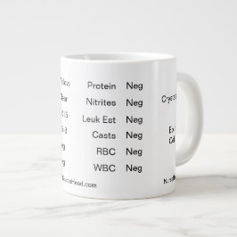 De Café Gigante Taza blanca "urinálisis " del laboratorio