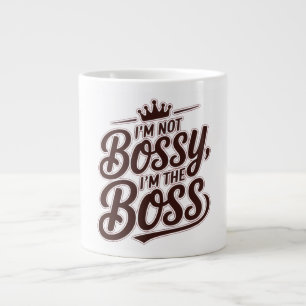 De Café Gigante Taza con cita divertida del jefe – “No soy mandona