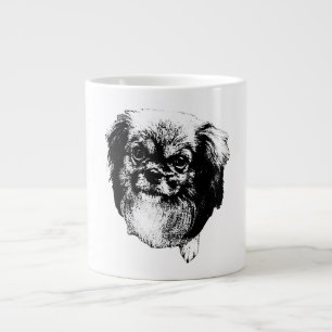 De Café Gigante Taza con perro Spaniel Tibetano - Retrato estilo t