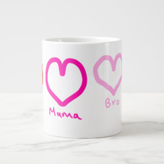 De Café Gigante Taza Corazones Familiares