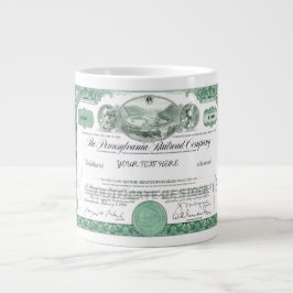 De Café Gigante Taza del jumbo del certificado común del