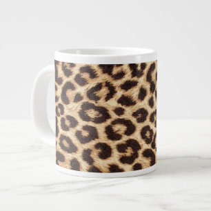 De Café Gigante Taza del jumbo del estampado leopardo