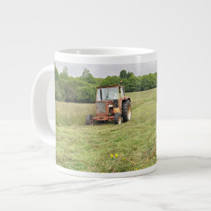 De Café Gigante Taza del jumbo del heno del corte del tractor