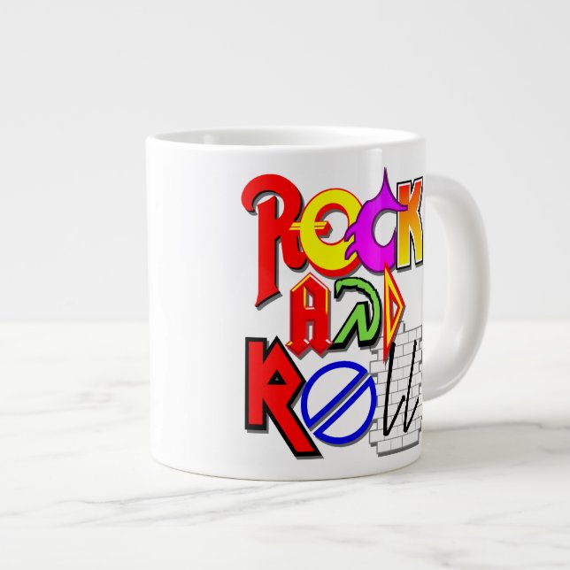De Café Gigante Taza del jumbo del rock-and-roll (Derecha)