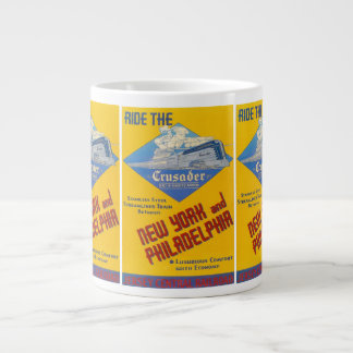 De Café Gigante Taza del jumbo del tren 1937 del cruzado del