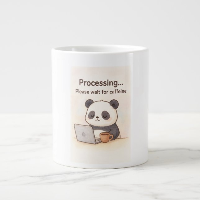 De Café Gigante Taza divertida (Frente)