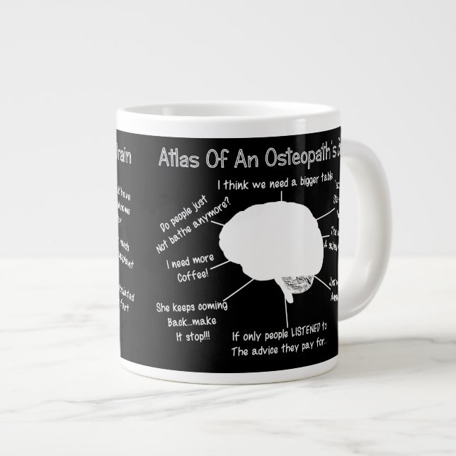 De Café Gigante Taza divertida del cerebro del médico del (Derecha)