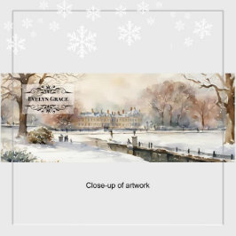 De Café Gigante Taza Elegante Invierno Kensington Gardens Londres