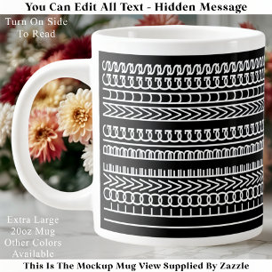 De Café Gigante Taza Enorme Mensaje Oculto Sopa Personalizada Ama