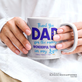 De Café Gigante Taza especial del Día del Padre Feliz Gracias Papá