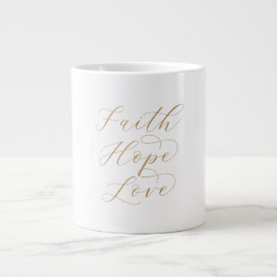 De Café Gigante Taza especial Fe Esperanza Amor