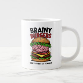 De Café Gigante Taza Especial Jumbo Brainy Burgers