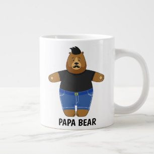 De Café Gigante Taza Especial Regalo Día del Padre Oso Papá Lindo