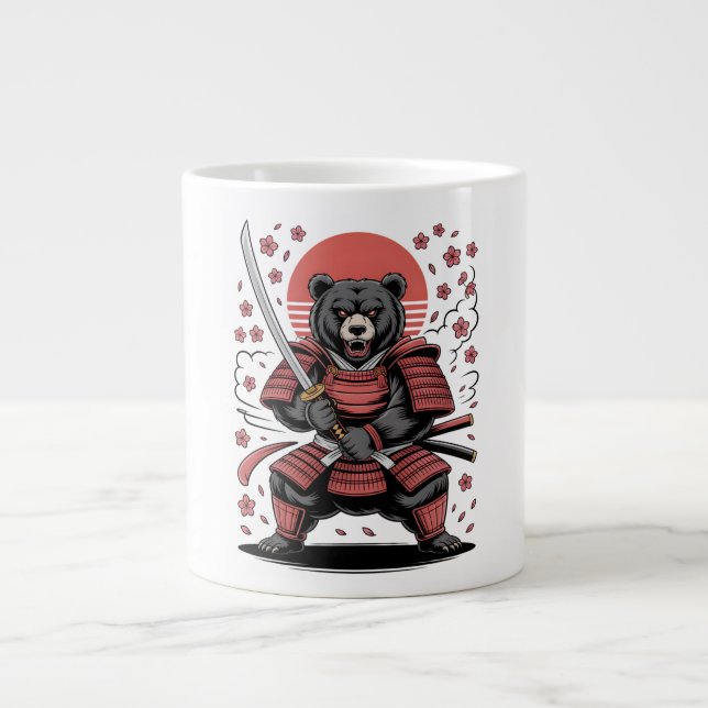De Café Gigante Taza especial Samurái Oso (Frente)
